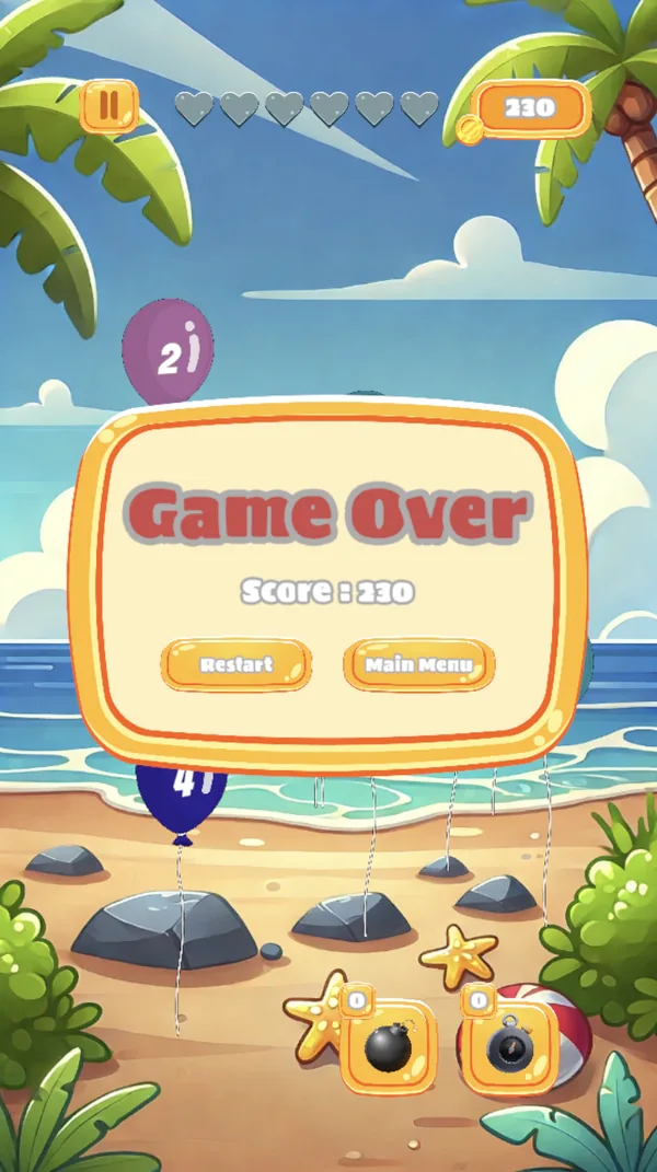 Score and combo feedback